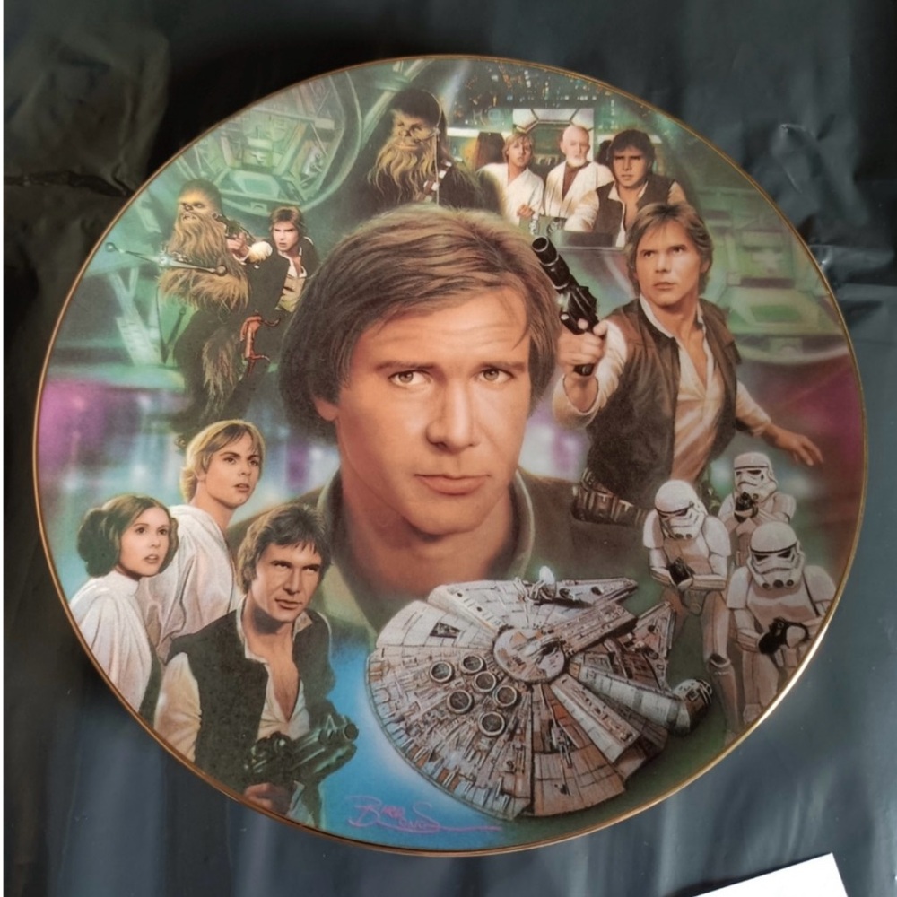 Han Solo Collector Plate 1214 A